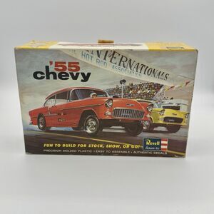Rare Revell H-1276 1955 Chevy Bel Air Hardtop 1/25 Model Kit Unassembled